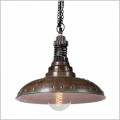 industrialna lampa wisząca do kuchni kolor brown 1xE27 Factoria 1 Loftlight