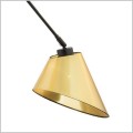 lampa wisząca 4 złote abazury na czarnym stelażu  Clava 1694 Argon