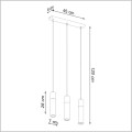 Sollux Zane 0967 3xGU10 regulowana długość 120 cm