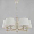 Roksana White biała lampa wisząca w stylu shabby chic Alfa 18535