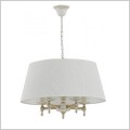 biało złoty żyrandol w stylu shabby chic Alfa Roksana White 18536