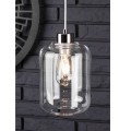 lampa ze szkła transparentnego z elementami chromowanymi Tarro Britop 15880128