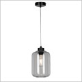 lampa wisząca szklany klosz czarna podsufitka Britop Tarro 15890104