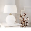 biała lampka z abażurem do sypialni 4concepts Antibes White L216922501