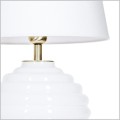 4concepts szklana lampa z białym abażurem Antibes White L216922501