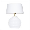 4concepts szklana lampa stołowa Antibes White L216922501