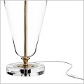 lampa z transparentnego szkła z ozdobnym abażurem Maytoni Verre Z005TL-01BS