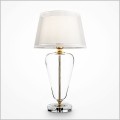 lampa ze szkła dmuchanego z abażurem z organzy  Maytoni Verre Z005TL-01BS