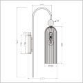 stylowy kinkiet dekoracyjny 1 x E27 Light Prestige Piega LP-939/1W