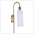 kinkiet ścienny z białym mlecznym kloszem Light Prestige Piega White LP-939/1W