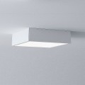 biały plafon metalowy kwadrat 50x50x10cm Cleoni Belona