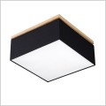 czarny plafon 45x45 cm z drewnianą podstawą Britop Vertiga  34523474
