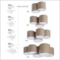 TK Lighting lampy sufitowe Mona Nature