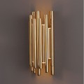kinkiet LED w kształcie organów do salonu Maxlight Organic Gold W0187