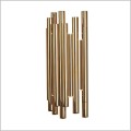 złoty kinkiet LED do sypialni 8 x 1W Organic Gold Maxlight W0187