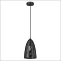 industrialna lampa wisząca z czarnym kloszem Candellux Bene 31-11107