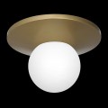 plafon biała kula na złotej podstawie Taller 3139 Gold Luminex