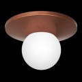 kulisty plafon na dużej miedzianej podstawie Luminex Taller 3140 Copper