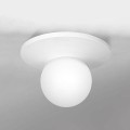 biała kula na białej podstawie plafon Taller 3237 Luminex