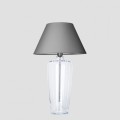 lampa ręcznie formowana ze szkła z szarym abażurem 4concepts Bilbao L019031203