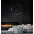 lampa LED złoty okrąg Light Prestige Mirror Gold LP-999/1P S GD