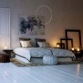 złota lampa LED do sypialni Mirror Gold LP-999/1P Light Prestige