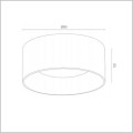 Mohito plafon 35cm 2vE27 Argon