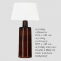 lampa Madera Chocolate abażur stożek biały 4concepts L252314226