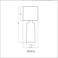 lampa Madera Chocolate 4concepts wymiary