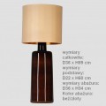lampa Madera Chocolate abażur walec beżowo złoty 4concepts L252314404