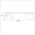 Albio K-4135 listwa sufitowa 68 cm trzy źródła światła Kaja