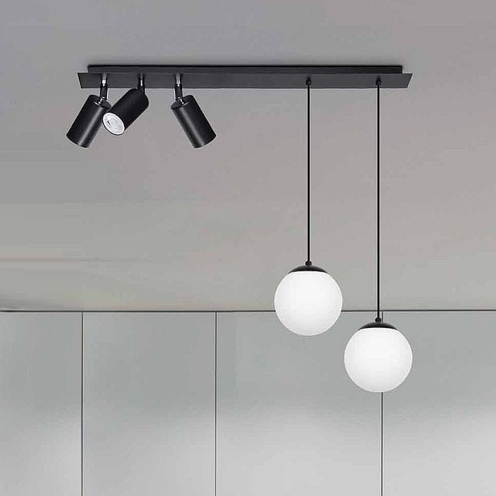 lampa wisząca z trzema reflektorami Kaja Albio K-4138