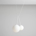 białe lampy wiszące do jadalni Aldex Bosso Mini White