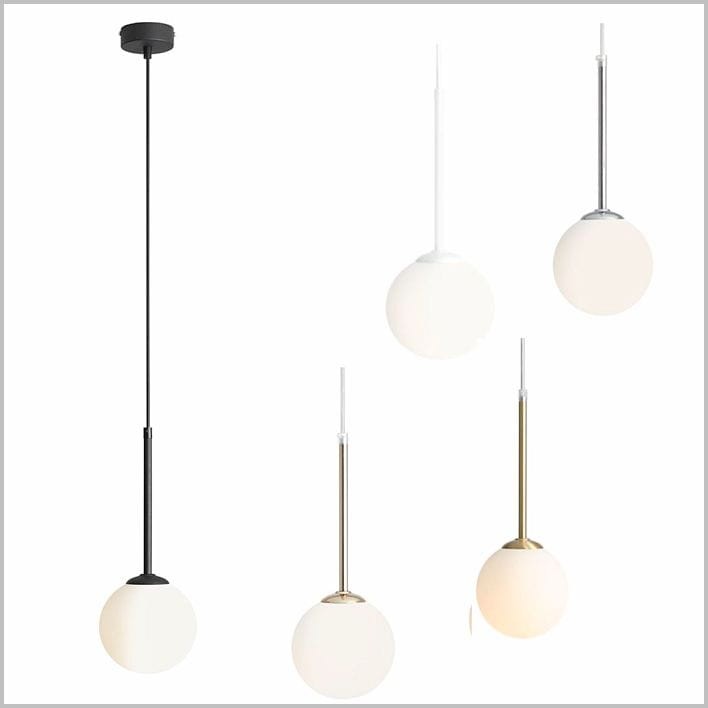 lampy wiszące  ze szklanym kloszem kulką Bosso Mini 14 Aldex