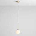 mosiężna lampa wisząca z kloszem kulką 14 cm Bosso Mini 14 Brass 1087XXS40 Aldex