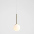 Aldex lampa mosiądz białe szkło Bosso Mini 14 Brass 1087XXS40