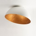 biały plafon miedziane wnętrze Sfera 35 cm Sigma 32462