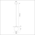 Trevi 8240 Argon lampa wisząca klosz 10 cm