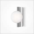 chromowany kinkiet z białym kloszem Maytoni Avant-Garde MOD324WL-01CH