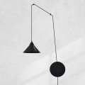 czarna lampa sufitowa regulowana wysokość Emibig Abramo 1 White 160/1