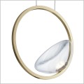 Lunare mosiężna lampa wisząca LED szklany klosz Maytoni  MOD327PL-L5BS3K