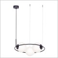 lampa wisząca trzy białe szklane klosze Kaja Parva K-5104