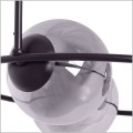 lampa wisząca trzy grafitowe klosze Kaja Davos K-5114