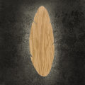 kinkiet podświetlany w stylu eko Hoja Wood TKlighting 4678