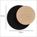 Circle 1A Black kinkiet dekoracyjny 20 cm Emibig 970/2