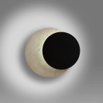 Circle kinkiet podświetlany drewno i metal 1xG9 Emibig