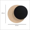 kinkiet podświetlany 20cm Circle Black Emibig 971/2