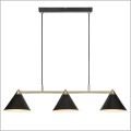elegancka lampa wisząca trzy czarne klosze Klint Marksjold 108074