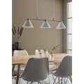 lampa wisząca do jadalni 3 białe klosze Marksjold Klint 108075