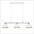 lampa wisząca połączenie biali i stali nierdzewnej Marksjold Klint 108075